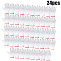 Luvas de trabalho de segurança com aderência e proteção, luvas de trabalho masculinas e femininas para churrasco, algodão grosso branco, pacote com 12 pares