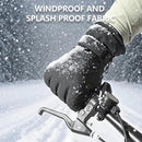 Luvas de inverno GTUBIKE, quentes e resistentes ao frio, ideais para ciclismo, esqui e atividades ao ar livre. Luvas grossas e resistentes ao frio, impermeáveis e compatíveis com telas sensíveis ao toque. Perfeitas para camping.