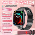 Relógio Inteligente Feminino e Masculino com IA para Diagnóstico, Monitoramento de Frequência Cardíaca e Variabilidade da Frequência Cardíaca (HRV+PPG), IP68, NFC, Design Moderno e Esportivo - Lançamento de 2025