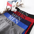 Conjunto de 5 Cuecas Boxer Masculinas Finas e Altamente Elásticas, Confortáveis, de Cor Lisa, Respiráveis e Lisas.