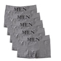 Conjunto de 5 Cuecas Boxer Masculinas Finas e Altamente Elásticas, Confortáveis, de Cor Lisa, Respiráveis e Lisas.