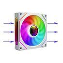 Ventoinha para CPU PRISM 4 PRO ARGB, 4 pinos PWM, silenciosa, para gabinete, 120 mm, espelhamento infinito, 5 V, 3 pinos, sincronização de luz da placa-mãe.