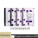 Disco rígido interno de 1 a 10 TB VV D roxo de 3,5" com cache de 64 MB, SATA III 6 Gb/s, 1 TB, 2 TB, 4 TB, 6 TB, HDD, disco rígido para CFTV, DVR e NVR.