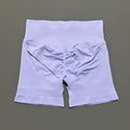 HISTELLO Shorts Esportivos Femininos Impacto Sem Costura Cintura Baixa Efeito Empina Bumbum Levanta Elástico Academia Ioga Treino Fitness Leggings Curtas