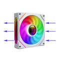 Ventoinha para CPU PRISM 4 PRO ARGB, 4 pinos PWM, silenciosa, para gabinete, 120 mm, espelhamento infinito, 5 V, 3 pinos, sincronização de luz da placa-mãe.