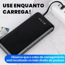 Carregador Portátil Power Bank 20000mAh Rápido, Design Estético Favo de Mel para Celular e Viagem