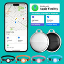 Mini rastreador GPS para sistema iOS, aplicativo Find My, Airtag, localizador Bluetooth inteligente, bolsa para encontrar crianças, coleira anti-perda com rastreador.