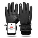 Luvas de inverno GTUBIKE, quentes e resistentes ao frio, ideais para ciclismo, esqui e atividades ao ar livre. Luvas grossas e resistentes ao frio, impermeáveis e compatíveis com telas sensíveis ao toque. Perfeitas para camping.