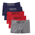Conjunto de 5 Cuecas Boxer Masculinas Finas e Altamente Elásticas, Confortáveis, de Cor Lisa, Respiráveis e Lisas.
