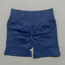HISTELLO Shorts Esportivos Femininos Impacto Sem Costura Cintura Baixa Efeito Empina Bumbum Levanta Elástico Academia Ioga Treino Fitness Leggings Curtas