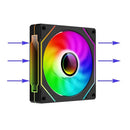 Ventoinha para CPU PRISM 4 PRO ARGB, 4 pinos PWM, silenciosa, para gabinete, 120 mm, espelhamento infinito, 5 V, 3 pinos, sincronização de luz da placa-mãe.