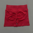 HISTELLO Shorts Esportivos Femininos Impacto Sem Costura Cintura Baixa Efeito Empina Bumbum Levanta Elástico Academia Ioga Treino Fitness Leggings Curtas