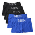 Conjunto de 5 Cuecas Boxer Masculinas Finas e Altamente Elásticas, Confortáveis, de Cor Lisa, Respiráveis e Lisas.