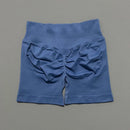 HISTELLO Shorts Esportivos Femininos Impacto Sem Costura Cintura Baixa Efeito Empina Bumbum Levanta Elástico Academia Ioga Treino Fitness Leggings Curtas