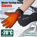 Luvas de inverno GTUBIKE, quentes e resistentes ao frio, ideais para ciclismo, esqui e atividades ao ar livre. Luvas grossas e resistentes ao frio, impermeáveis e compatíveis com telas sensíveis ao toque. Perfeitas para camping.