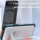 Carregador Portátil Power Bank 27000mAh com Base Magnética e Indicador Digital Display para Celular e Viagem