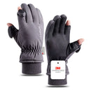 Luvas de inverno GTUBIKE, quentes e resistentes ao frio, ideais para ciclismo, esqui e atividades ao ar livre. Luvas grossas e resistentes ao frio, impermeáveis e compatíveis com telas sensíveis ao toque. Perfeitas para camping.