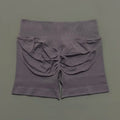 HISTELLO Shorts Esportivos Femininos Impacto Sem Costura Cintura Baixa Efeito Empina Bumbum Levanta Elástico Academia Ioga Treino Fitness Leggings Curtas