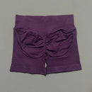 HISTELLO Shorts Esportivos Femininos Impacto Sem Costura Cintura Baixa Efeito Empina Bumbum Levanta Elástico Academia Ioga Treino Fitness Leggings Curtas