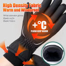 Luvas de inverno GTUBIKE, quentes e resistentes ao frio, ideais para ciclismo, esqui e atividades ao ar livre. Luvas grossas e resistentes ao frio, impermeáveis e compatíveis com telas sensíveis ao toque. Perfeitas para camping.