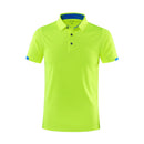 Camisa polo de manga curta de secagem rápida para o verão, da Golf Jersey Company Group, respirável, para atividades físicas, com lapela, disponível em 8 cores, tamanho grande.