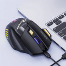 Mouse Gamer Sem Fio USB IMICE GW-X7 3200DPI Modo Duplo Recarregável 7 Teclas 2.4Ghz Silencioso Bluetooth LED com Efeito de Respiração em 7 Cores