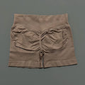 HISTELLO Shorts Esportivos Femininos Impacto Sem Costura Cintura Baixa Efeito Empina Bumbum Levanta Elástico Academia Ioga Treino Fitness Leggings Curtas