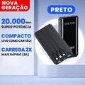Carregador Portátil Power Bank 20000mAh Rápido, Design Estético Favo de Mel para Celular e Viagem
