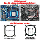 Cooler para CPU com 6 Heat Pipes, 4 Pinos PWM, Silencioso, para PC, Compatível com Intel LGA 1366 1700 1200 1150 1151 1155 2011 X79 X99 AM3 AM4 AM5