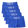 Conjunto de 5 Cuecas Boxer Masculinas Finas e Altamente Elásticas, Confortáveis, de Cor Lisa, Respiráveis e Lisas.