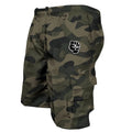 Bermuda masculina de verão, estilo militar, em algodão de alta qualidade, com vários bolsos, ideal para uso casual em atividades ao ar livre.