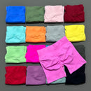 HISTELLO Shorts Esportivos Femininos Impacto Sem Costura Cintura Baixa Efeito Empina Bumbum Levanta Elástico Academia Ioga Treino Fitness Leggings Curtas