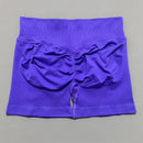 HISTELLO Shorts Esportivos Femininos Impacto Sem Costura Cintura Baixa Efeito Empina Bumbum Levanta Elástico Academia Ioga Treino Fitness Leggings Curtas