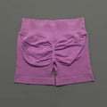 HISTELLO Shorts Esportivos Femininos Impacto Sem Costura Cintura Baixa Efeito Empina Bumbum Levanta Elástico Academia Ioga Treino Fitness Leggings Curtas