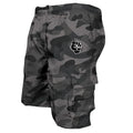 Bermuda masculina de verão, estilo militar, em algodão de alta qualidade, com vários bolsos, ideal para uso casual em atividades ao ar livre.