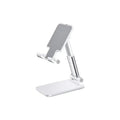 Suporte de mesa para celular compatível com iPhone, iPad e Xiaomi. Suporte universal ajustável para tablets e celulares.